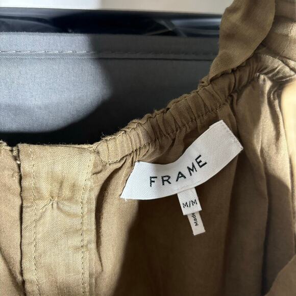 Frame Ruffle Strap Tank Moss Size M - Picture 7 of 7